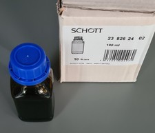 SCHOTT Laborglas Flasche 100ml mit Deckel