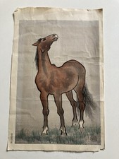 Vintage Japanisches Pferd Holz