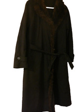 Fordan jolipel  Damen Mantel Schwarz Gr.40/42 sehr Lang ca.110cm