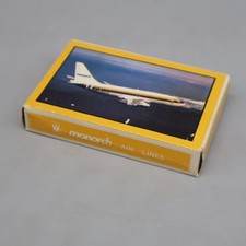 Vintage Skat Spielkarten Monarch Air Lines ~ unbekannte Bildmotive NEU in Folie