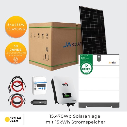 380wp 15kw hybrid anlage - 16.380wp/15kw,