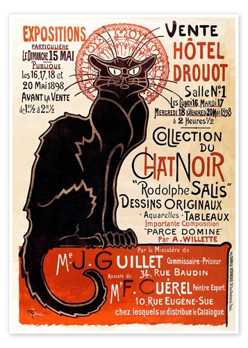 Poster chat noir - chat,