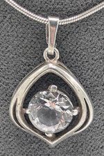 Silber Anhänger Finnland Schmuck Bergkristall 0,925 Sterlingsilber