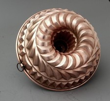 Gugelhupf Backform Kuchenform Kupfer Napfkuchen Ø ca. 27 cm #3635