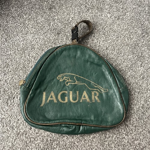 Vintage grüne leder - leder, jaguar