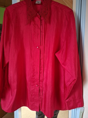 Vintage satinbluse - vintage,