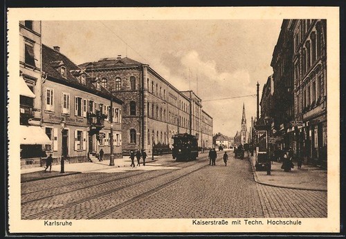 Ansichtskarte karlsruhe - ansichtskarte,