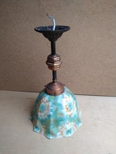 Deckenlampe grün ..... Leuchte Lampe alt antik Art Deco ? Jugendstil ? 