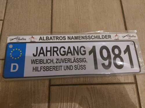 Albatros namensschild jahrgang - albatros,