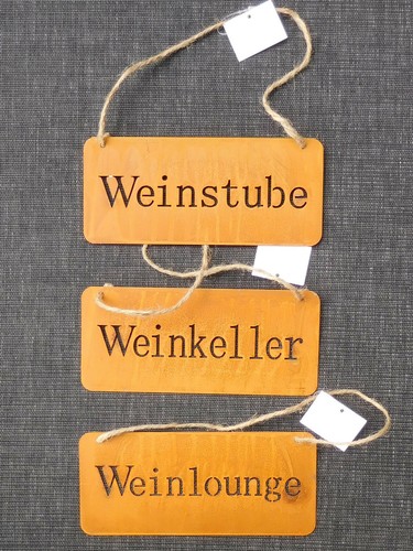 Metallschild rost weinstube - rost,,