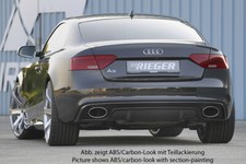 Rieger CUP Diffusor SCHWARZ für Audi A5 B8 S5 S-Line Facelift Heckansatz BLENDE