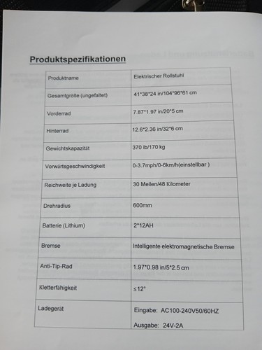 Rollstuhl falbar tripaide - falbar, 30