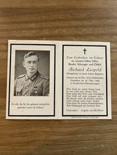 Sterbebild Tschechien Freudenthal 28.03.1945 Ostsudetengau