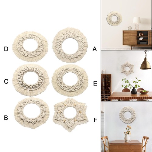 Boho makramee wandbehang - wandbehang, runde