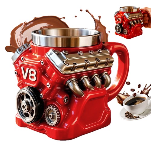 Edelstahl motor tasse - motor,