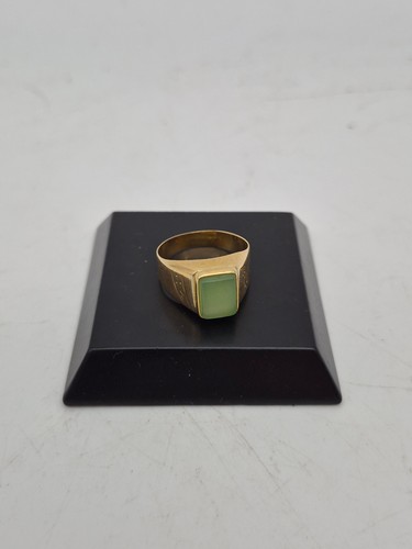 Gold 750 18kt ring mit - ring, jade