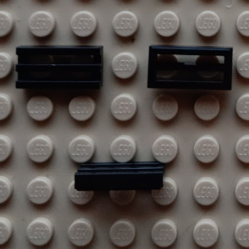10x lego fliese 1x2 gitter - 1x2,