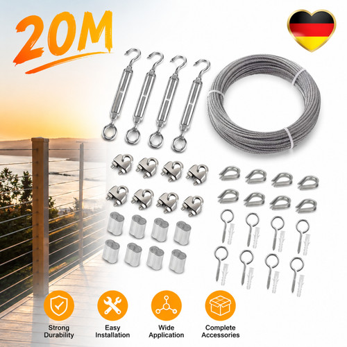 3mm edelstahl stahlseil - edelstahl,