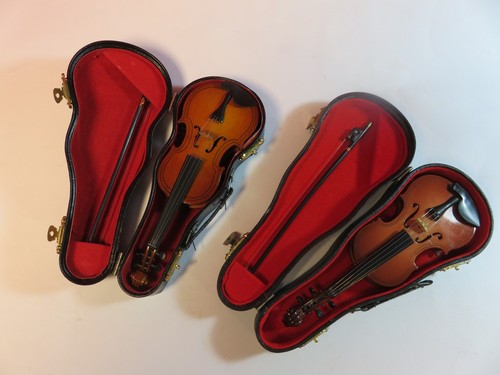 Miniatur geige mozart - 2x,