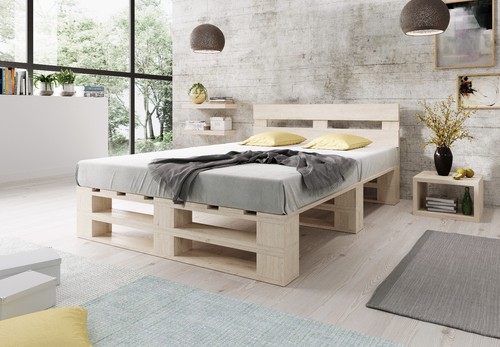 Palettenbett aus holz - aus,
