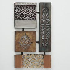 Boltze Wandobjekt Wandbild Eisen lackiert 68cm