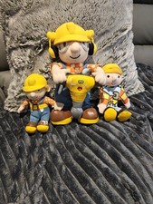 Bob der Baumeister - 2 sprechende Plüsch + Federmäppchen - braucht TLC - BILDER ANSEHEN - verkauft wie gesehen