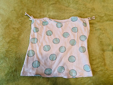 Zara Babygirl Mädchen Bluse hellblau Shirt weiß 86 Baumwolle