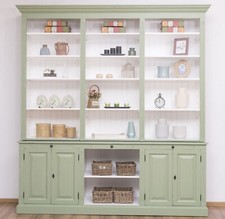  Bücherregal Bücherwand Bücherschrank Regalschrank  Landhaus Antik Stil Massiv