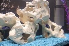 Aquarium deko 4 lochgesteine - aquarium-deko,