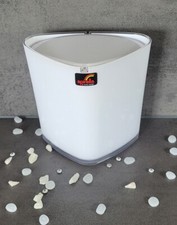 Trix Acryl Weiß Kosmetikeimer/Tischeimer Dreieck-Design+Intensiv HighShine Farbe