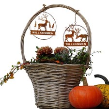 2x Metall-Schilder Rost