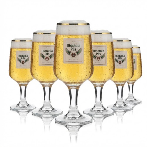 Moravia glas 2l goldrand - 6x,