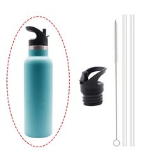 Sport-Wasserflasche mit Strohdeckel, einfaches Flip-Top-Zubehör,