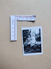 🟡 Alte Fotografie Foto 1940er Jahre Weihnachten Dreirad Mädchen