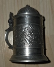 Bierkrug Miniatur Rein Zinn