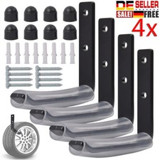Reifen Wandhalterung für 4 Felgen Autoreifen Wandhaken Reifenhalter Haken Set
