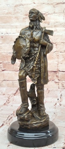 Indian chief bronzeskulptur - chief,