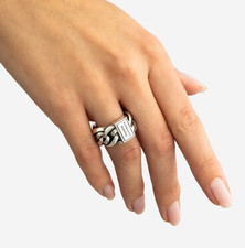 Buddha to Buddha Ring Nathalie (weit) Gr. 19 Unisex 925 Recycling Sterling Silber