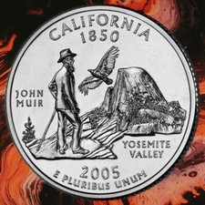 QUARTER  Dollar  CALIFORNIA  2005 D  Unc  665#❇️❇️