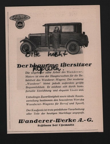 Schönau werbung 1927 - schÖnau,,