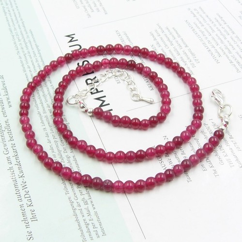 Rubin kette halskette damen - rubin-kette,