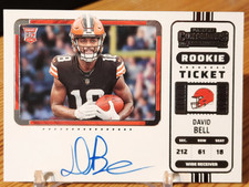 David Bell 2022 Panini Contenders Rookie Ticket RC #113 On Card Auto