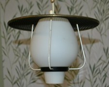 zierliche Lampe 50er Deckenlampe rockabilly Leuchte schwarz fifties Flur Küche 