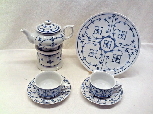 Indisch blau geschirr - indisch, set