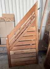 B-Ware Lamellenzaun schräg, Lärche 90x180/90 cm | WEIDENPROFI