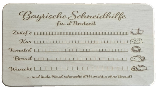 Brotzeitbrett schneidehilfe - brotzeitbrett,,