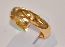 Sterling Silber 925 Ring 6mm breit halbrund eismattiert/satiniert/auch vergoldet