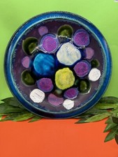 Ceramano Urania Keramik Wand Teller Wandplatte 60er 70er XXL Ø44,5cm Unikat