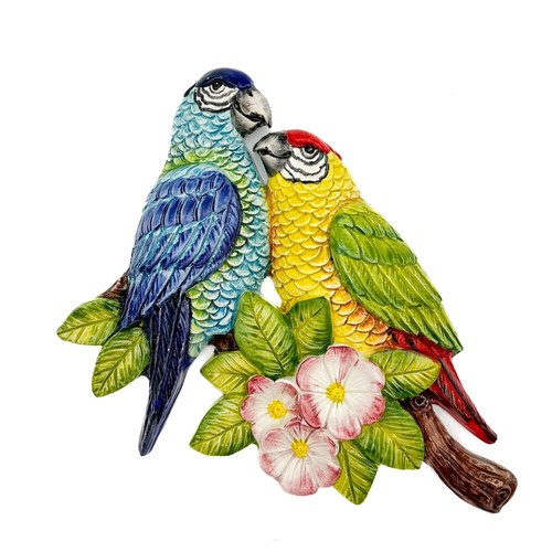 Bassano keramik papagei 33cm - bassano,
