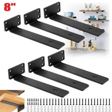 8" 6x Regalwinkel Regalhalter L-förmige Wandregalhalterung Konsole Regalträger